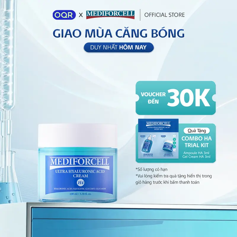 Crème hydratante et apaisante Mediforcell Ultra Hyaluronic Acid, 100 ml