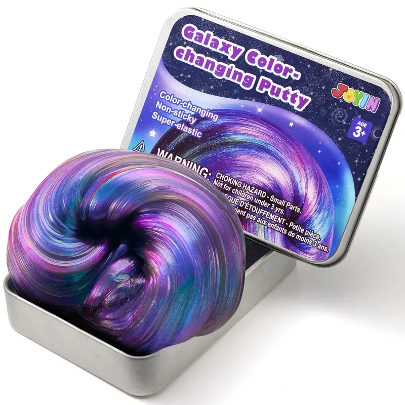 JOYIN Galaxy Color-Changing Putty, 4.2oz Sensory Slime and Fidget Toy for Kids and Adults