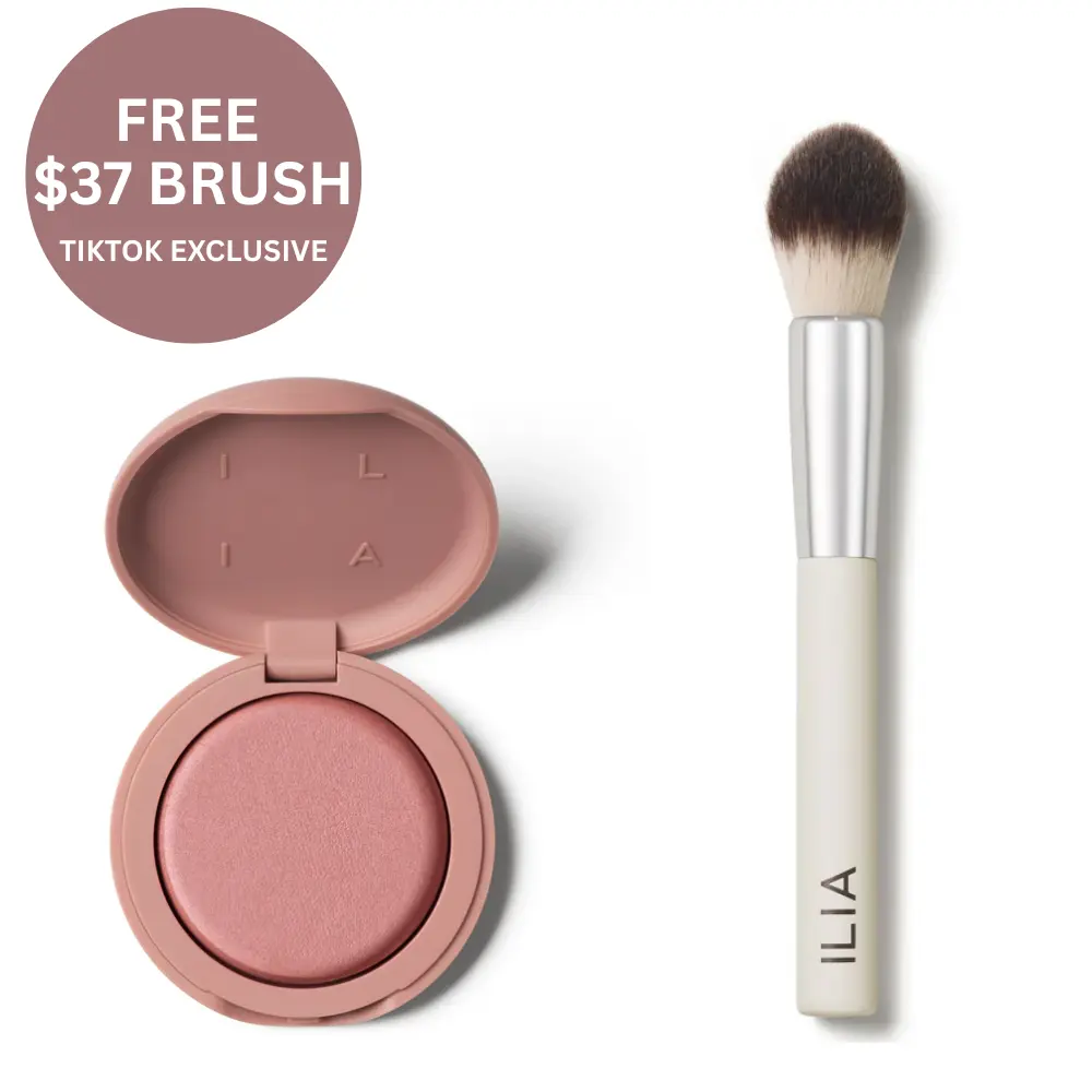Soft Focus Blurring Blush with Free Precision Powder Brush, TikTok Exclusive