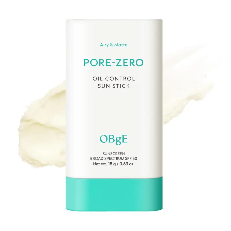 [OBgE Official Store] OBgE Oil Control Sun Stick SPF 50 | Soft-Matte Sunscreen Stick, Pore-Blurring Finish, Shine Control, 0.63 oz