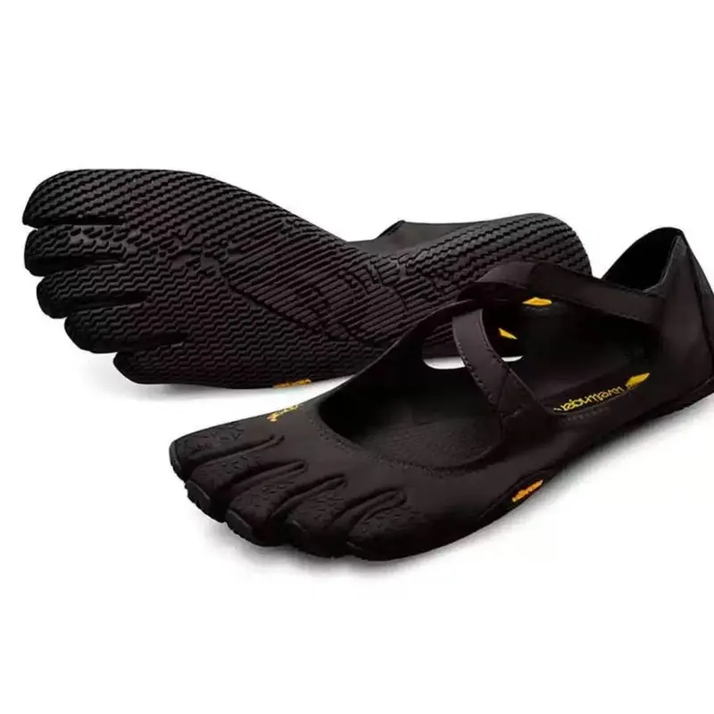 Women's Functional 5-Finger Toe Shoes - Rubber Fitness Footwear with Secure Grip, Pilates Training Footwear for Yoga