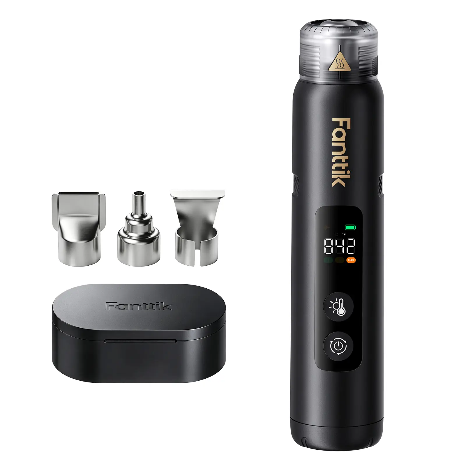 Mini soprador térmico sem fio Fanttik H3 Master para artesanato e projetos DIY, aquecimento rápido, 5 ajustes de temperatura, 3 níveis de fluxo de ar e função de memória; para tubos termorretráteis e impressão 3D