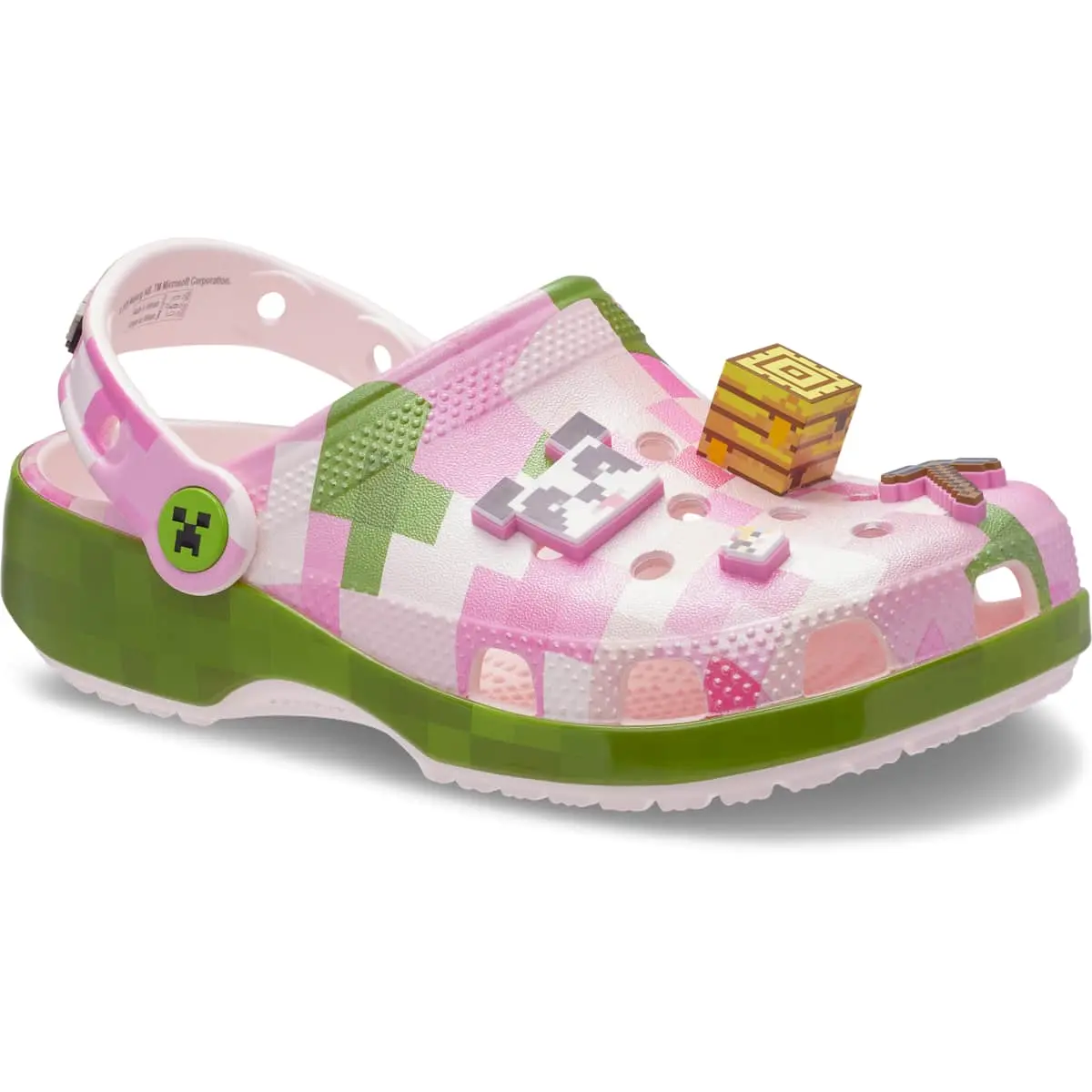 Crocs儿童Minecraft洞洞鞋，男童女童适用