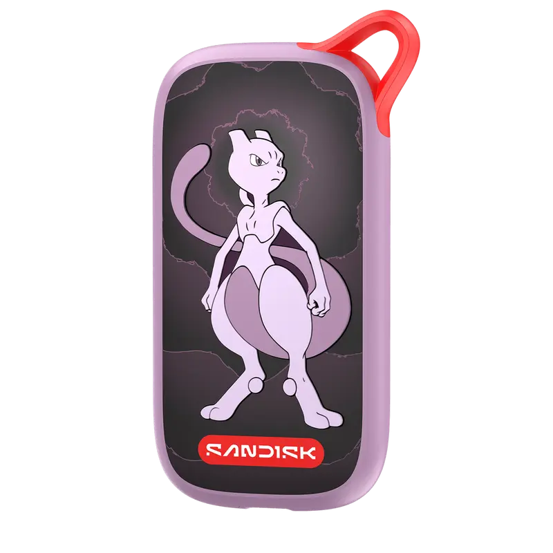 SANDISK Pokémon Portable SSD, Mewtwo Edition