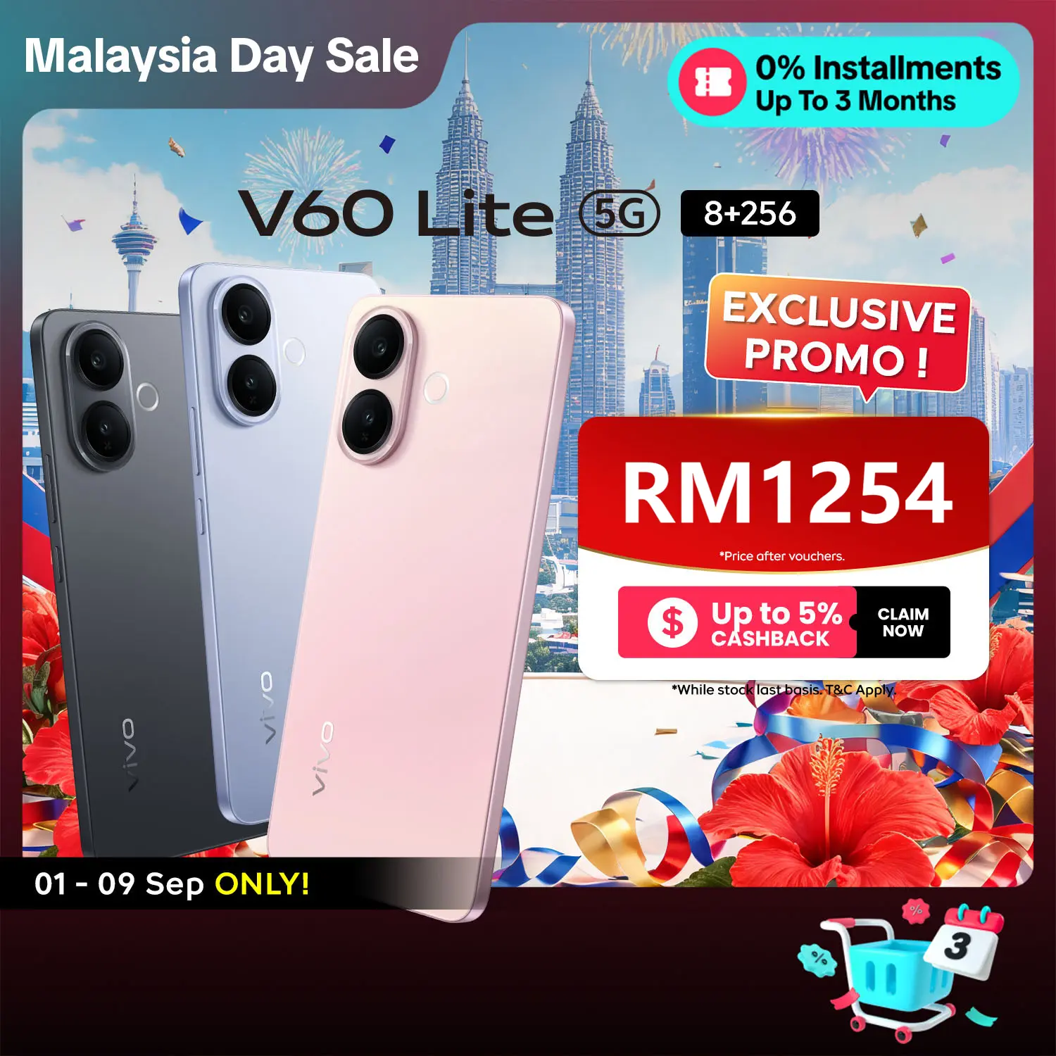[GilePromo] vivo V60 Lite 5G Smartphone | MediaTek Dimensity 7360 Turbo Prozessor / 6500 mAh + 90 W FlashCharge / 32-MP-Frontkamera + 50-MP-Hauptkamera mit Sony IMX882 / 120-Hz-AMOLED-Display / Staub- und wasserbeständig nach IP65 / AI Eraser / NFC