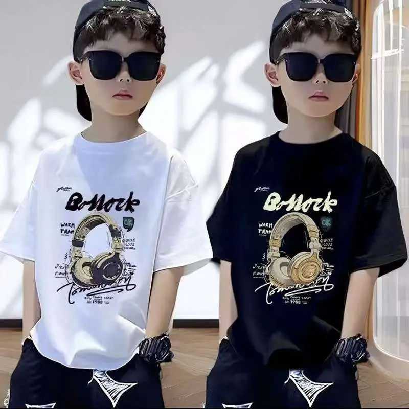 T-shirt 2025 pour garçon et fille, tissu de qualité confortable, expédié depuis Bangkok sous 24 heures