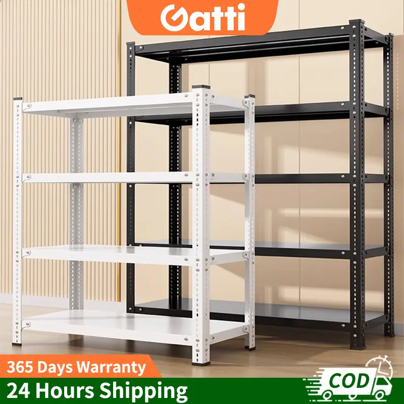 GATTI – étagère de rangement robuste tout métal, en acier inoxydable, à 3/4/5/6 niveaux, pour la cuisine