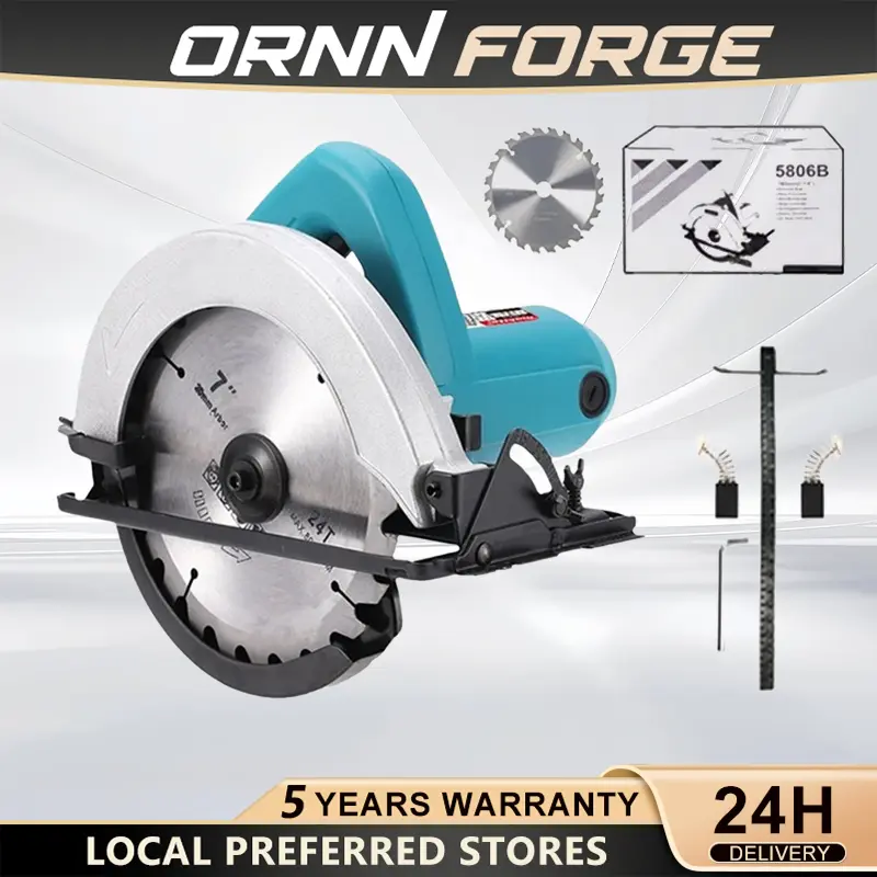 1400 W Circular Saw for Wood and Plastic, 7 1/4 in (185 mm) Blade