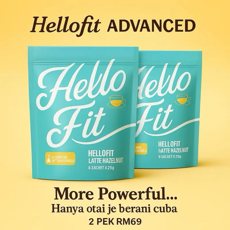 COMBO 2 PEK ( 24 HARI ) HELLOFIT ADVANCED EDITION COFFEE