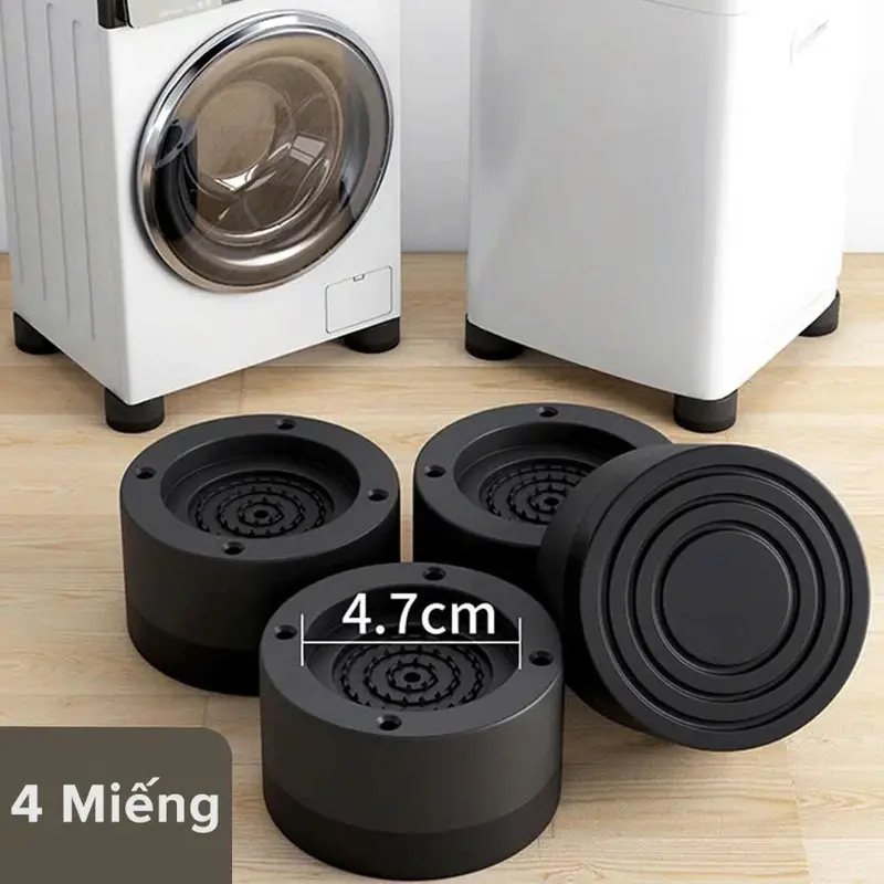 Set of 4 Universal Anti-Vibration Feet for Washing Machines and Refrigerators, Quiet Appliance Supports