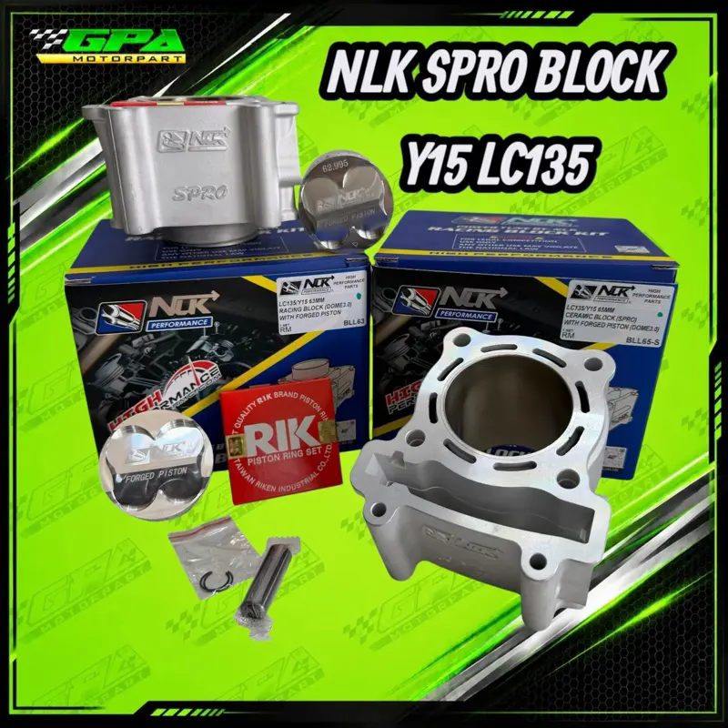 NLK PERFORMANCE RACING SPRO BLOCK LC135 Y15 60MM 62MM 63MM 65MM