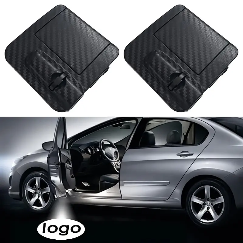 Pair of Custom Logo LED Car Door Welcome Projection Lights for All Vehicle Types