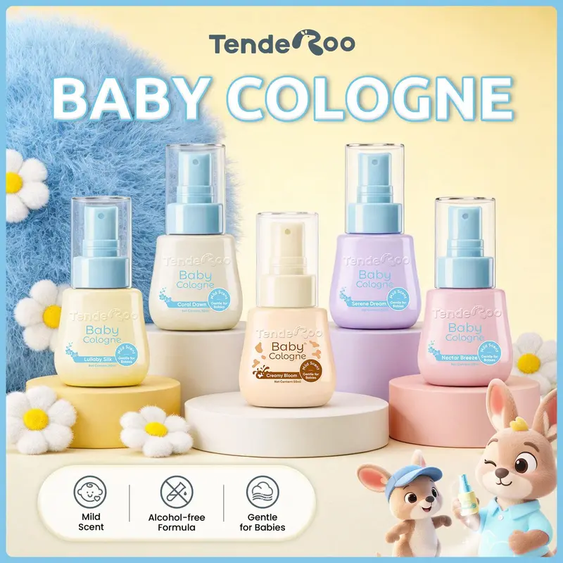 Tenderoo Baby Cologne, alkoholfreies Babyparfum mit mildem Duft