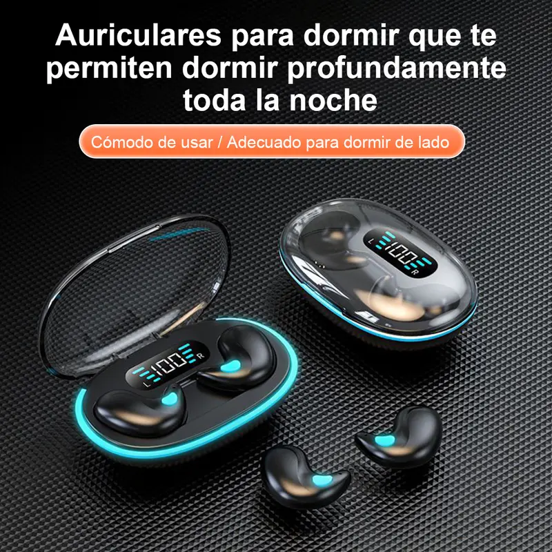 Auriculares para dormir  Auriculares Bluetooth  Auriculares inalámbricos  Auriculares invisibles  Cómodos para dormir  Clasificación de impermeabilidad IP54  Varios colores disponibles  Regalo perfecto