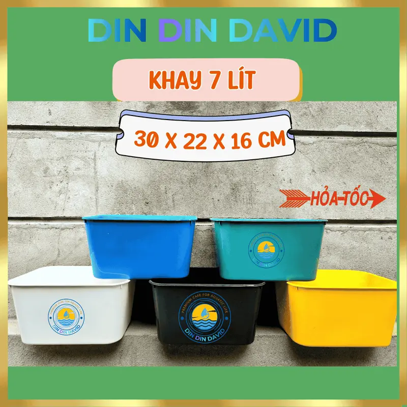 [HỎA TỐC] KHAY 7 LÍT - CHẬU - THÙNG NHỰA NUÔI CÁ (KÍCH THƯỚC 30 X 22 X 16CM)