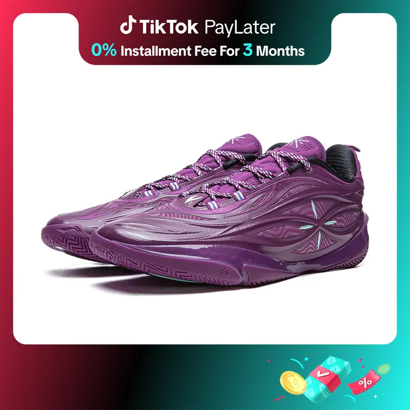 LI NING Kasut Bola Keranjang Lelaki WADE 808 5 ULTRA V2 dengan Kusyen SUPER BOOM Gaya Selesa ABAV045 Profesional Asli dari Kedai Rasmi