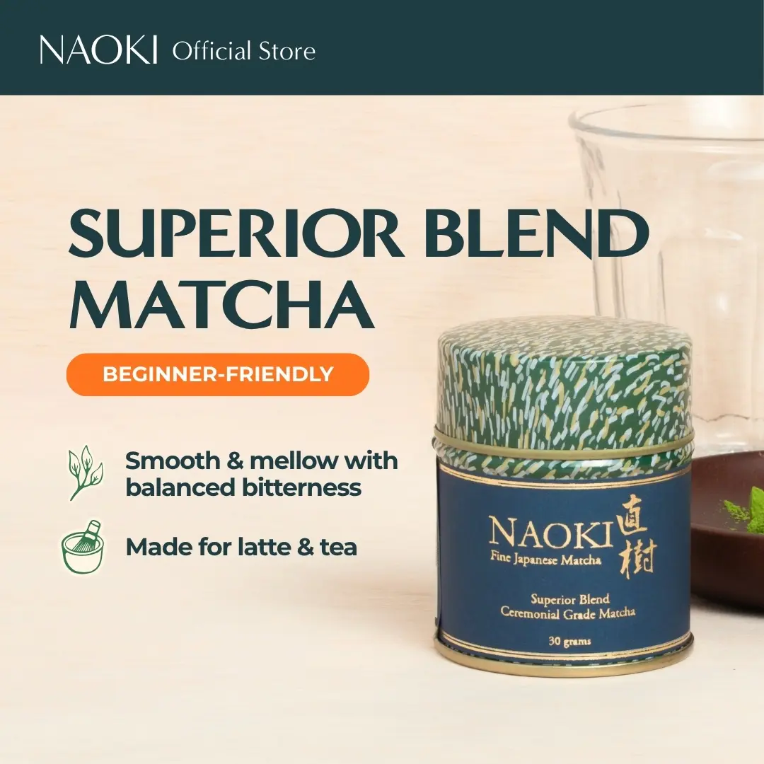 Naoki Matcha Superior Blend Ceremonial-Grade Matcha — Authentic Green Tea Powder from Uji, Kyoto, Japan
