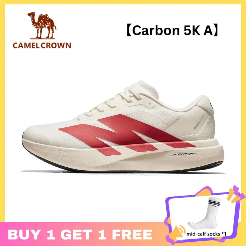 CAMEL CROWN Carbon 5K カーボンプレート搭載アウトドアランニングシューズ｜男女兼用・通気性・柔らかなクッション・厚底／K16B097029・K26B097022・N16B097360A