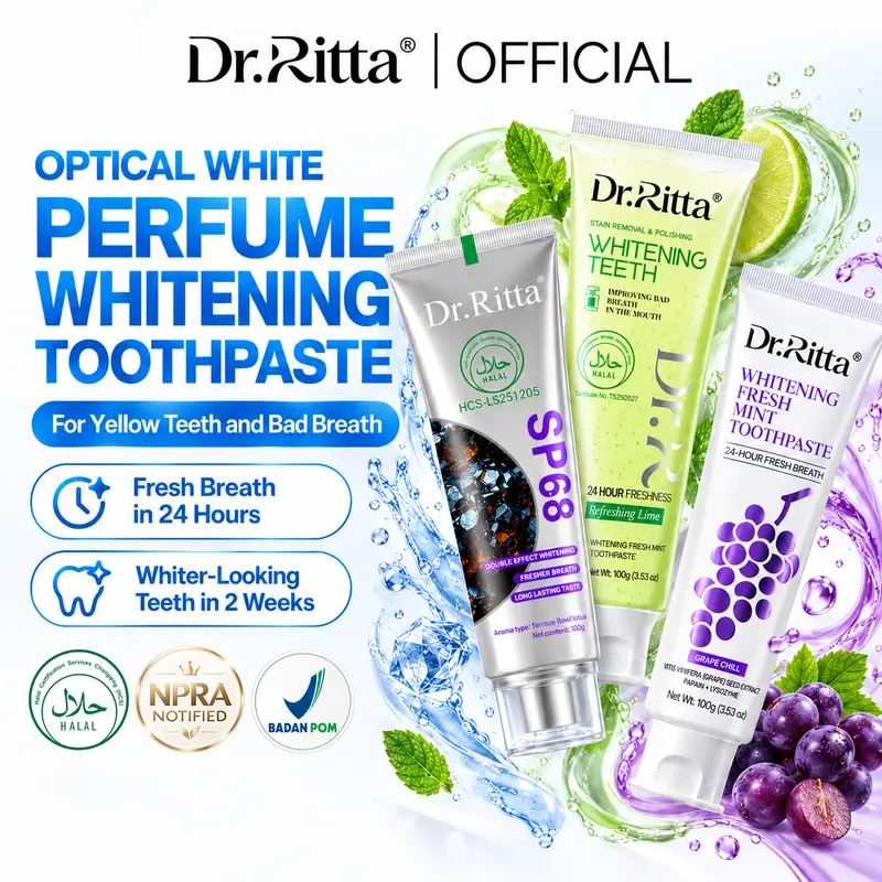 Dr.Ritta SP68 Whitening Toothpaste, 100g, Buy 1 Get 2 Free, Cash on Delivery