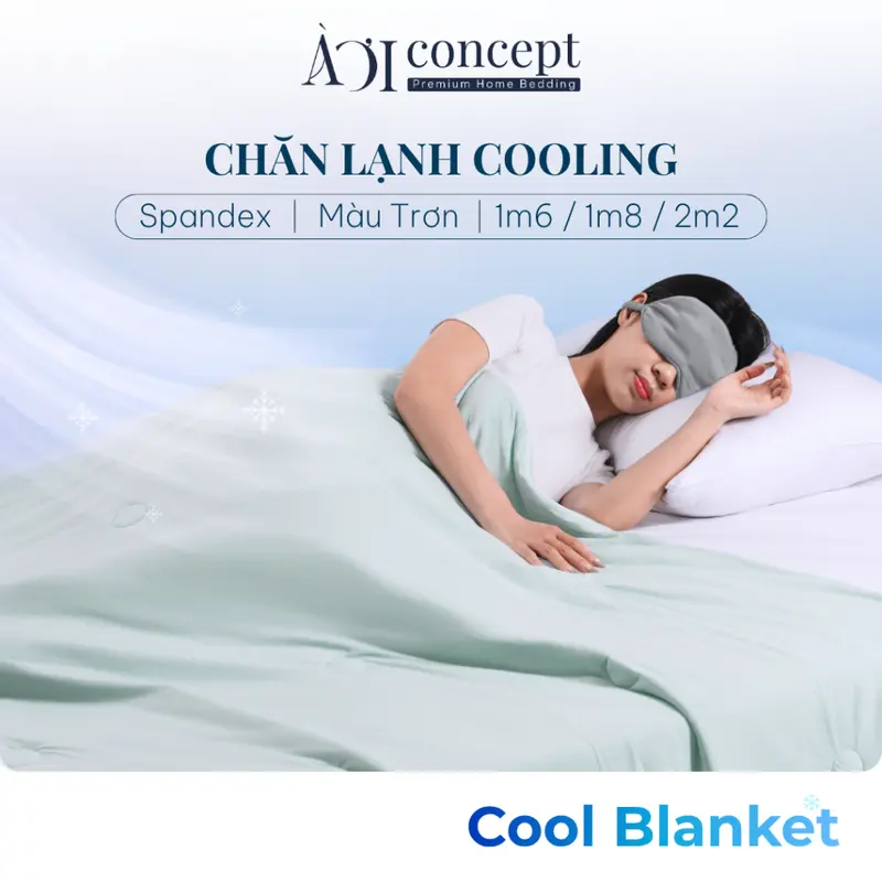 Selimut Sejuk AOICONCEPT ukuran 1,6 m, 1,8 m, dan 2,2 m, isi microfiber lembut dan bernapas, untuk ruang ber-AC, dewasa dan anak