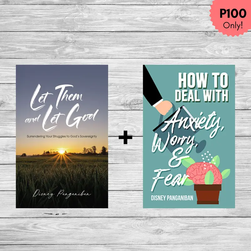 《Let Them and Let God》＋《How To Deal With Anxiety, Worry, and Fear》两本书，买1送1