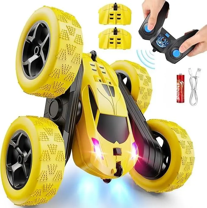 Carrinho de brinquedo com rotação de 360 graus, a nova tendência entre as crianças! Escolha sua cor favorita