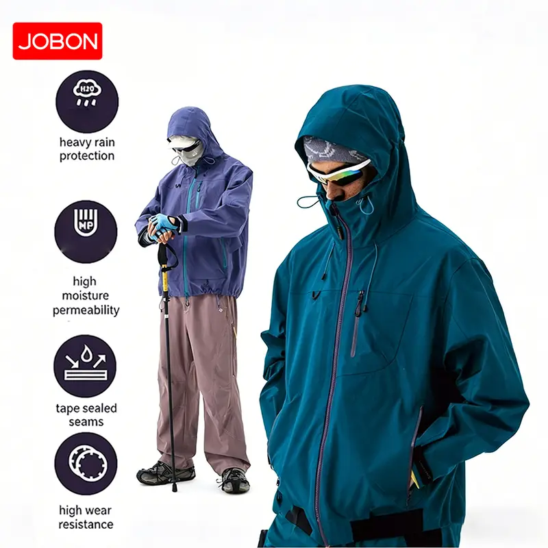 Chaqueta cortavientos casual de exterior con capucha para parejas, estilo dopamina