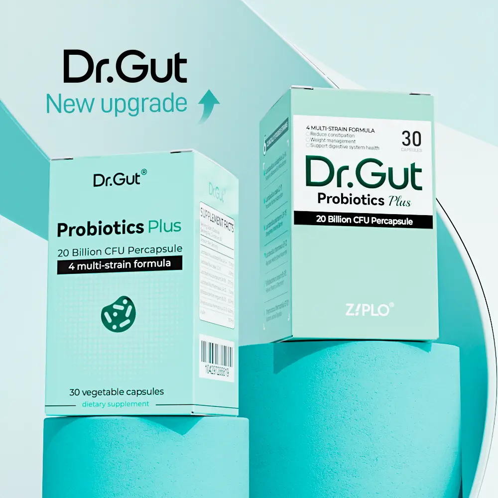Dr.Gut Probiotic Plus, 30 Vegetable Capsules