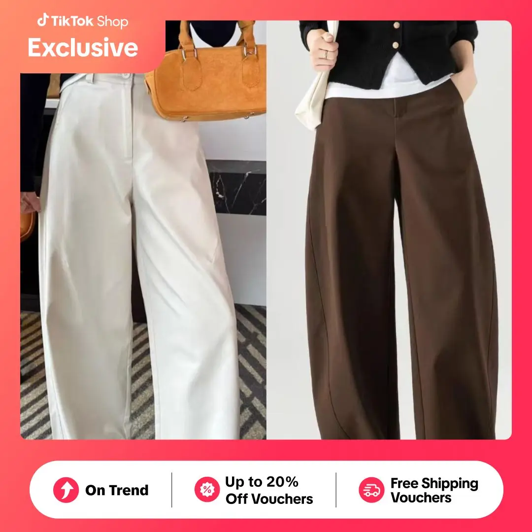 Calça KINWOO baggy barrel unissex de sarja chino grossa, com caimento estruturado e confortável para o dia a dia