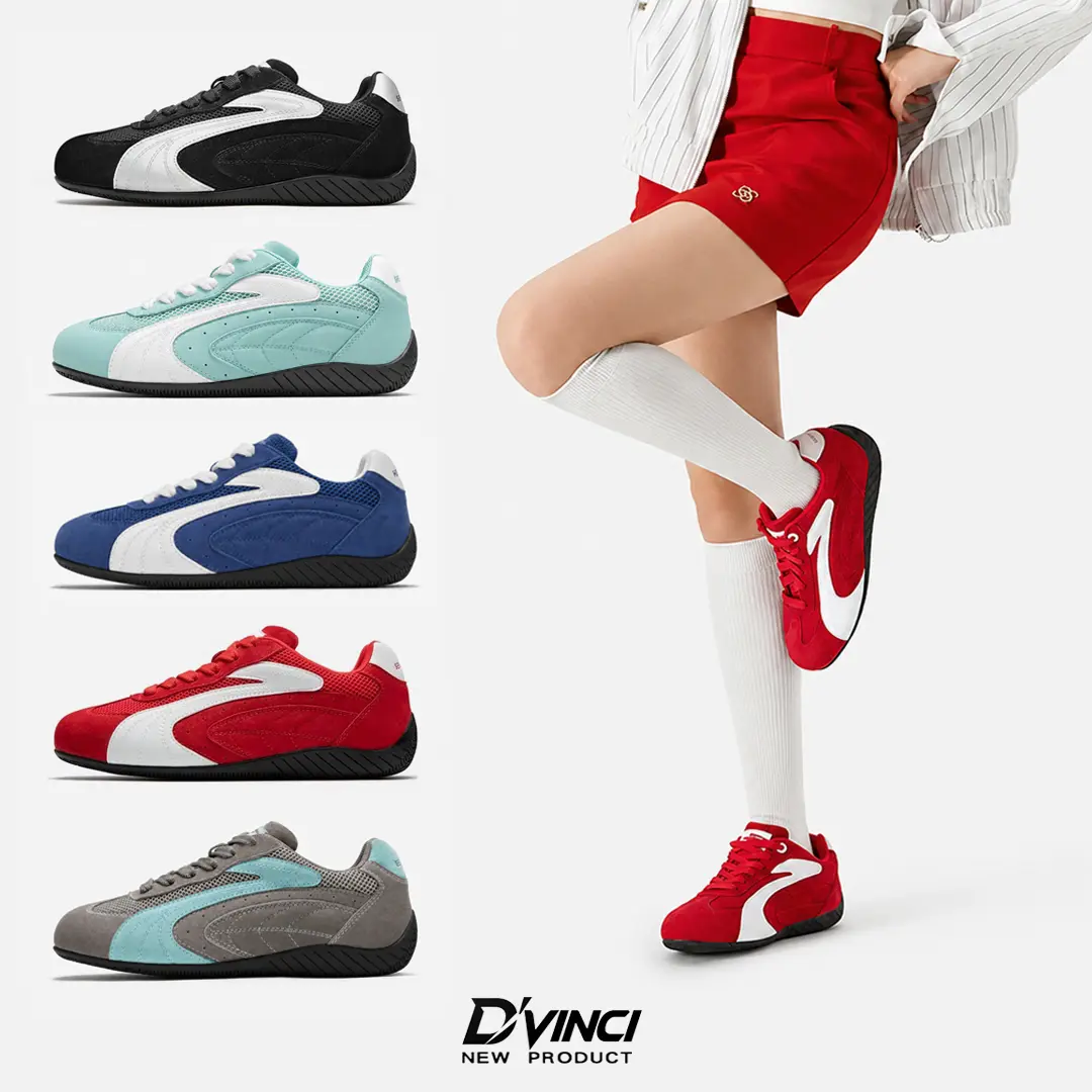 Sneaker Nam Nữ D'Vinci Thoáng Khí Full Size, Full Màu Thời Trang Hot – Thiết Kế Trẻ Trung, Cá Tính - MT06