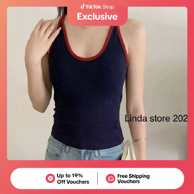 2-in-1  Built-in Bra Tank Top for Women | No Bra Needed | Wireless Padded Camisole | Slim Fit Stretchy | Breathable