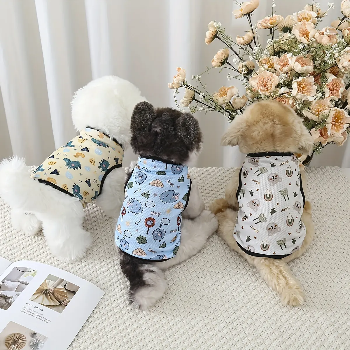 正版宠物卡通印花T恤｜轻薄透气｜适合狗狗和猫咪｜适合Corgi、Bear、Teddy等品种｜XS-6XL码