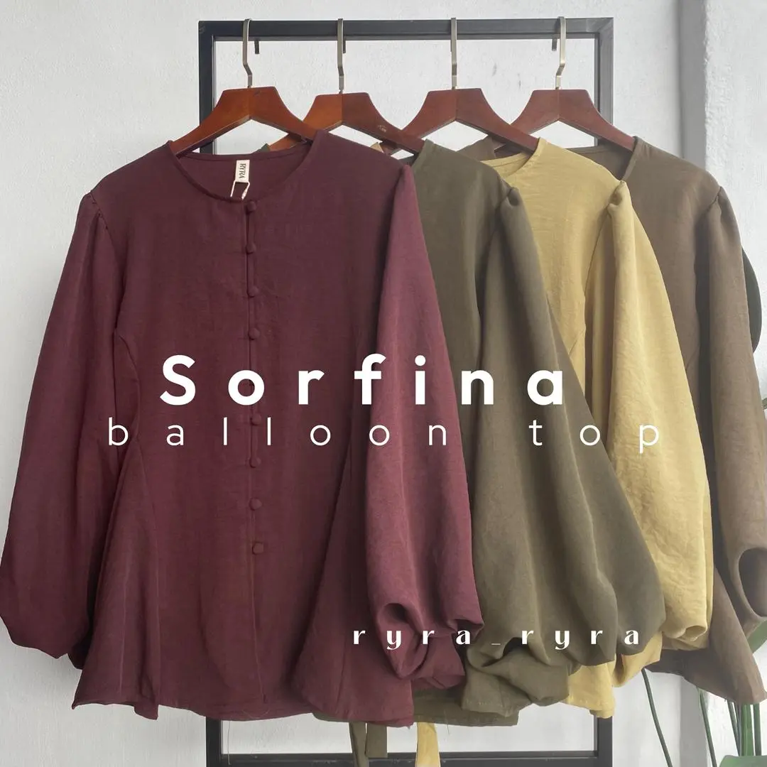 SORFINA 女士柔软天鹅绒气球版型上衣