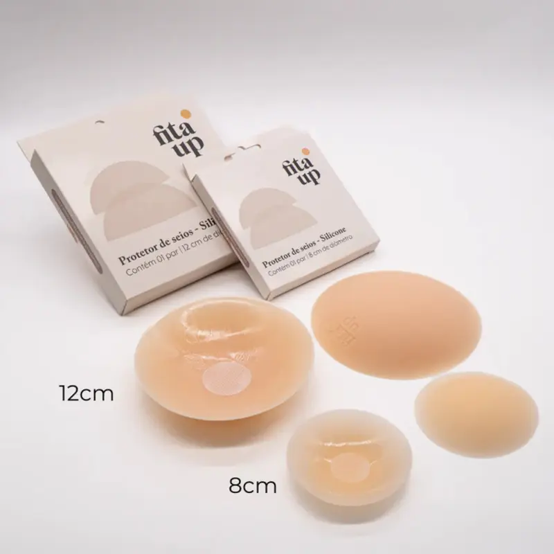 Sujetador invisible adhesivo con cubrepezones de silicona de 12 cm y cinta UP, sin marcas, reutilizable y resistente al sudor