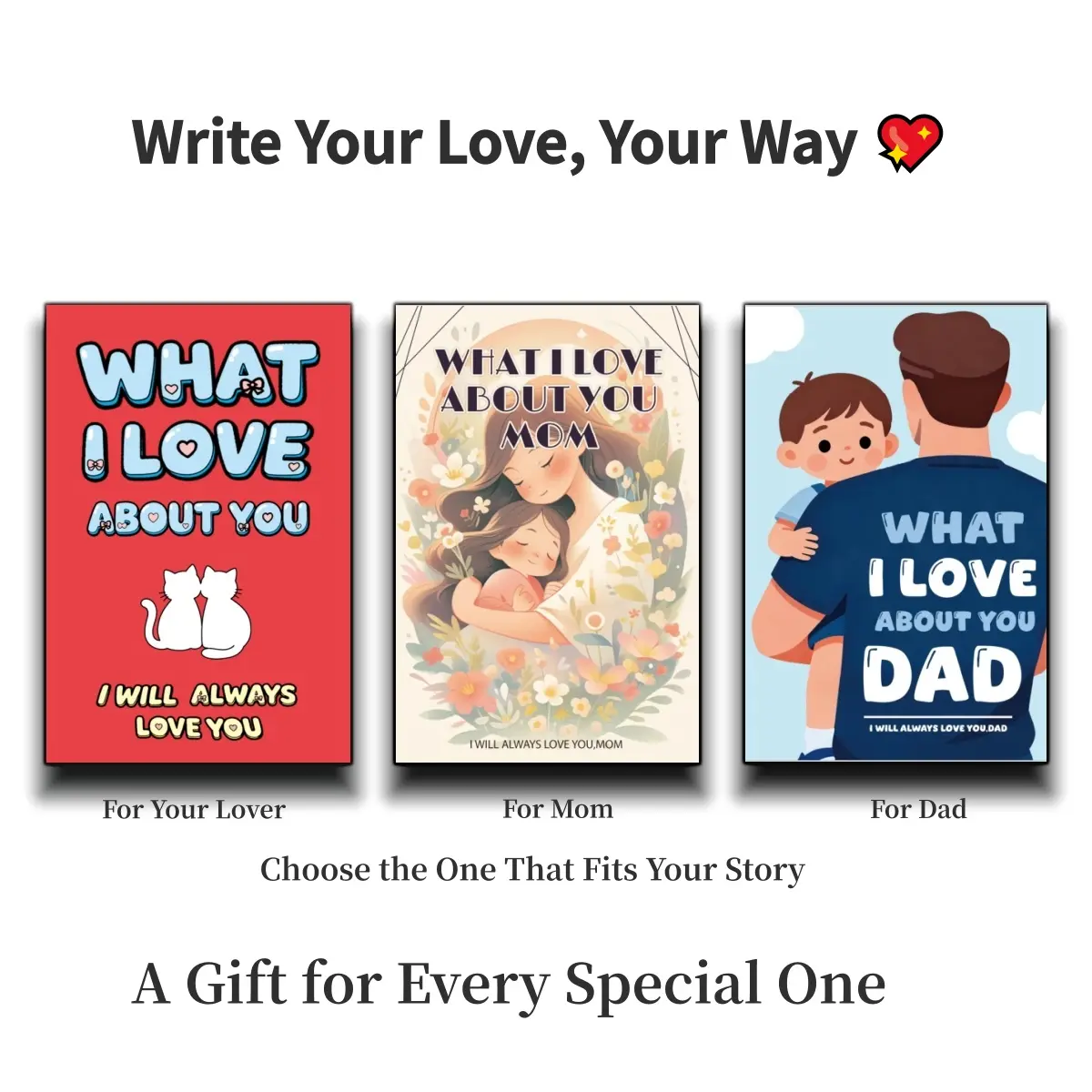 What I Iove About You What I Love About You Mom What I Love About You Dad By Jusay Welmar   Friends Family Valentine's Day Galentine's Day Birthdays Mother's Day Family Valentine's Day Galentine's Day Birthdays Mother's Day Gift Book Gift Book