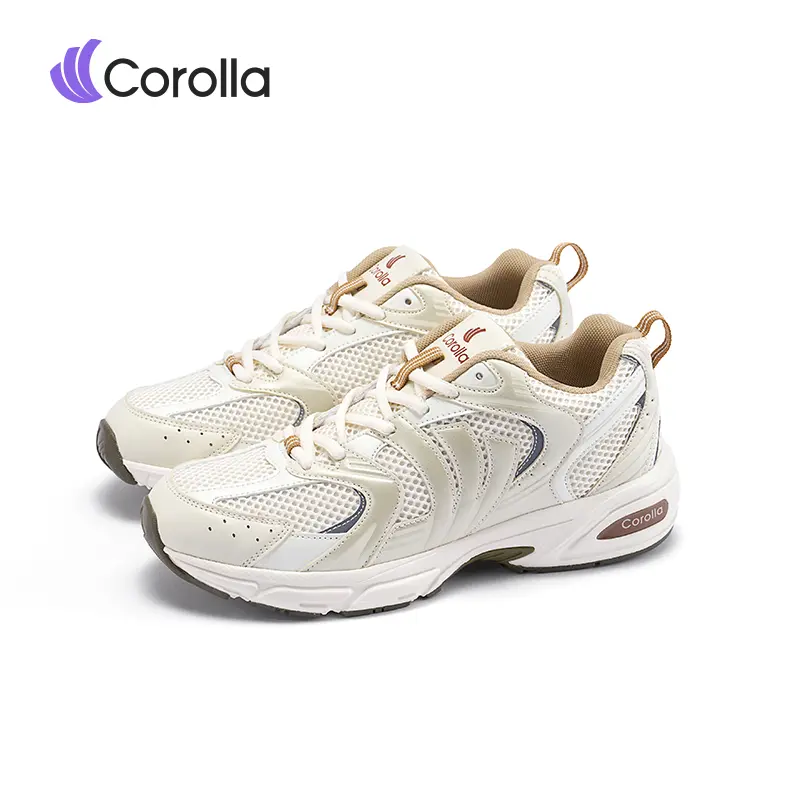 Corolla 1990s Unisex Lace-Up Casual Sneakers, 4.5 cm Height Increase, Breathable and Comfortable, In Stock