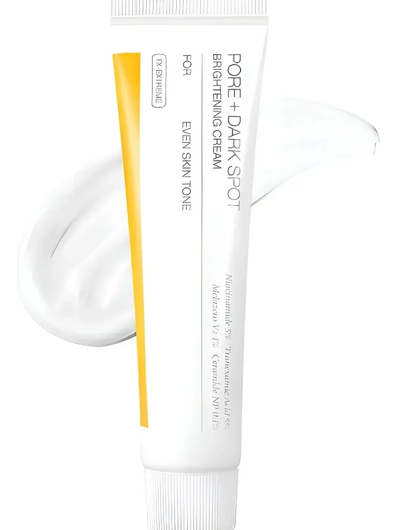 Crema para Manchas y Poros Pore + Dark Spot Brightening Cream con Niacinamida 5% y Ácido Tranexámico 5% – Ceramide NP – Tono uniforme y luminoso –Crema Iluminadora y Reductora de Poros Pore + Dark Spot 35 ml, Crema Pore+dark Spot 35ml Piel Todo Todo Tipo