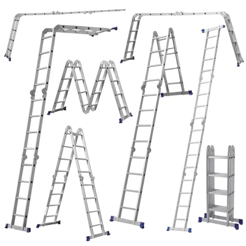 Erb Maquinas 16-Step Folding Ladder, 13 Positions, 4×4