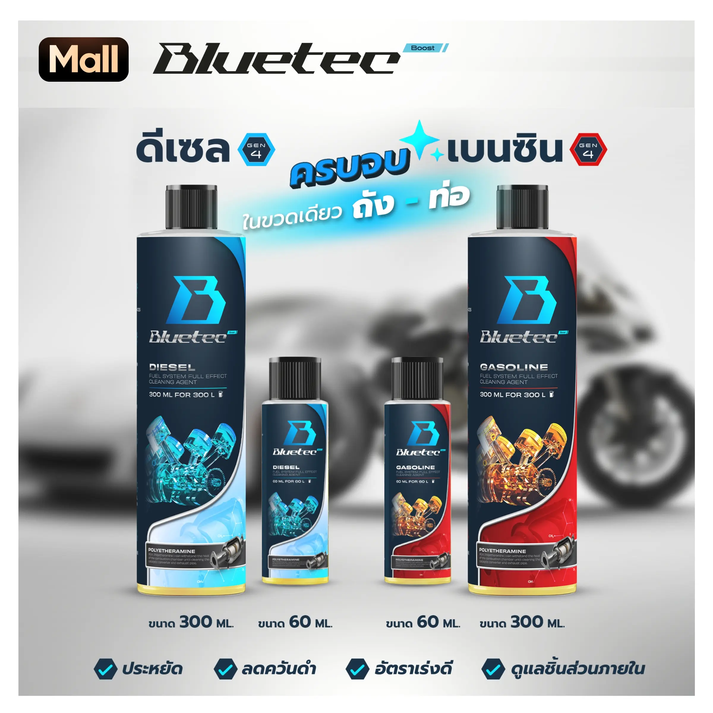 ไลฟ์สด  BLUETECBOOST น้ำยาล้างหัวฉีด