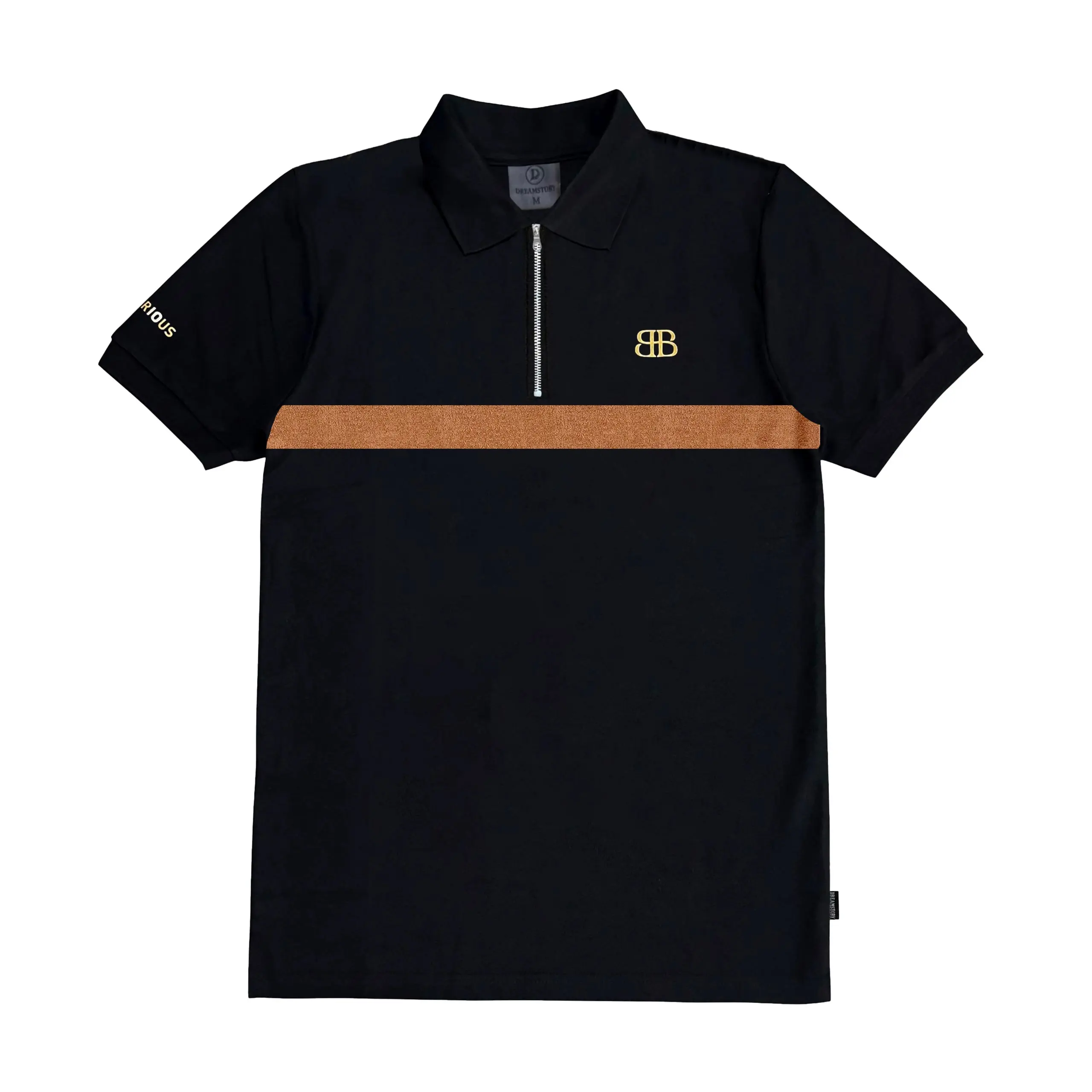 [TIKTOK SUBSIDISED PRICE] DreamStory Suede Zip Polo Shirt in Soft Premium Lacos Piqué Cotton
