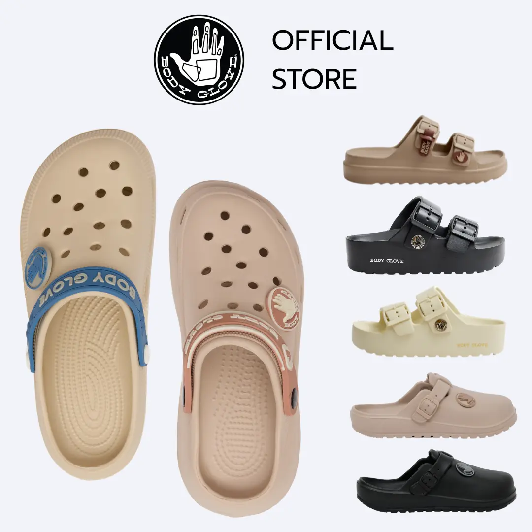 BODY GLOVE Unisex Slip-On Sandals, Assorted Colours