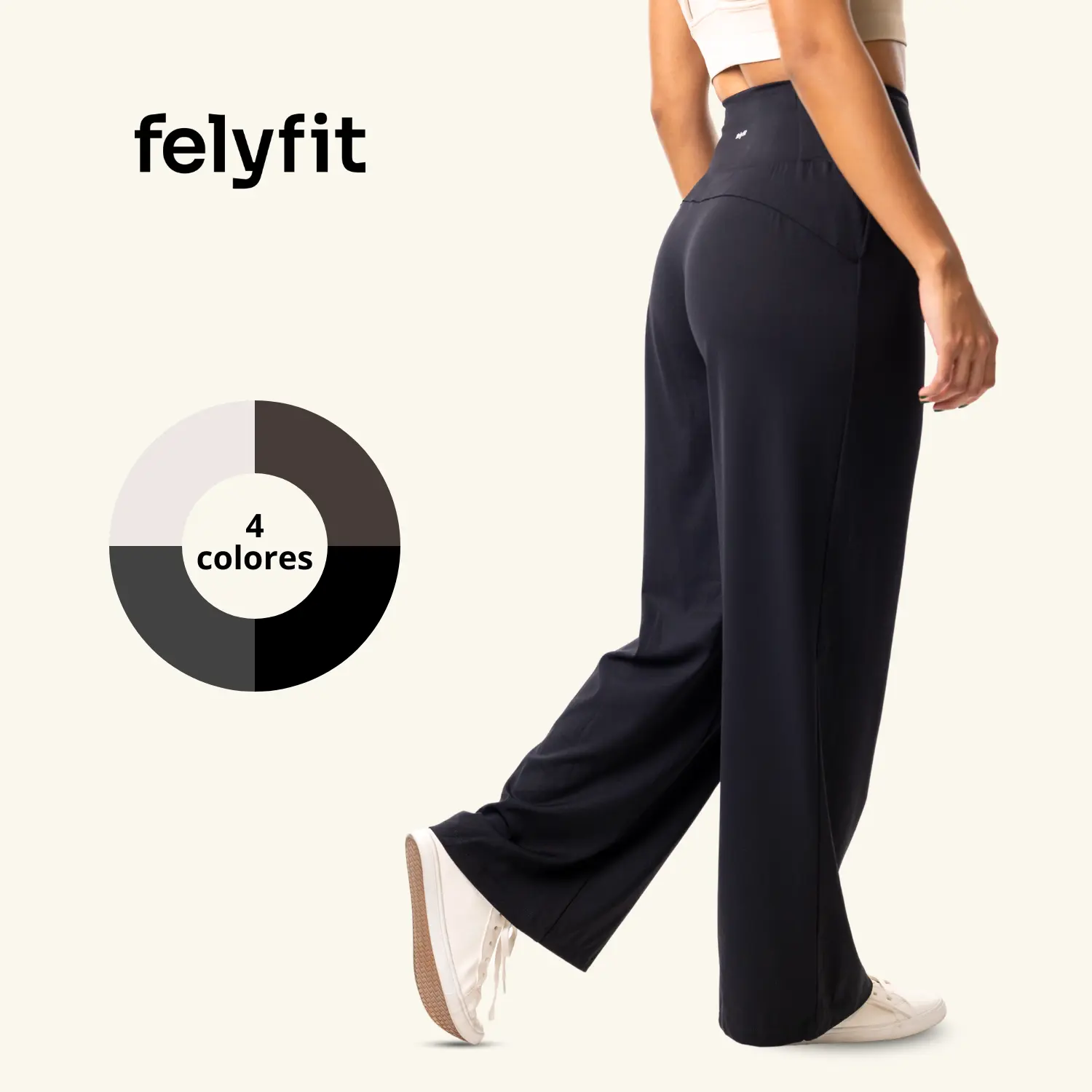 Tempo Pants SP0240优雅舒适阔腿裤，带后袋