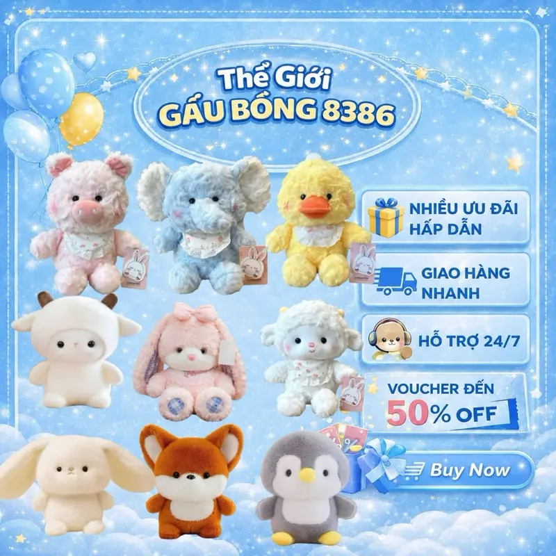 20–25cm Mini Plush Toys, Soft Cute Dinosaur, Dog, Cat, Rabbit, Pig, Penguin and Elephant Designs
