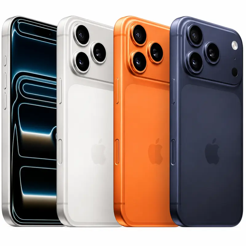 Apple iPhone 17 Pro and Pro Max Smartphone, 256GB/512GB, 5G, Dual eSIM, Original Sealed Unit, 1-Year Warranty