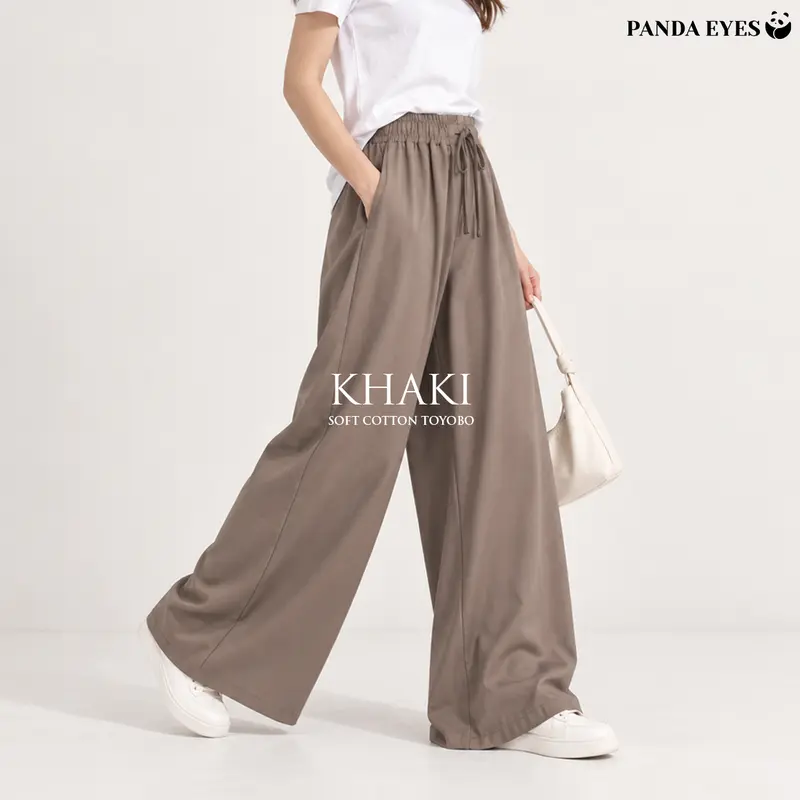 PANDAEYES SUHAILA Women's Soft Toyobo Wide-Leg Casual Pants 0933