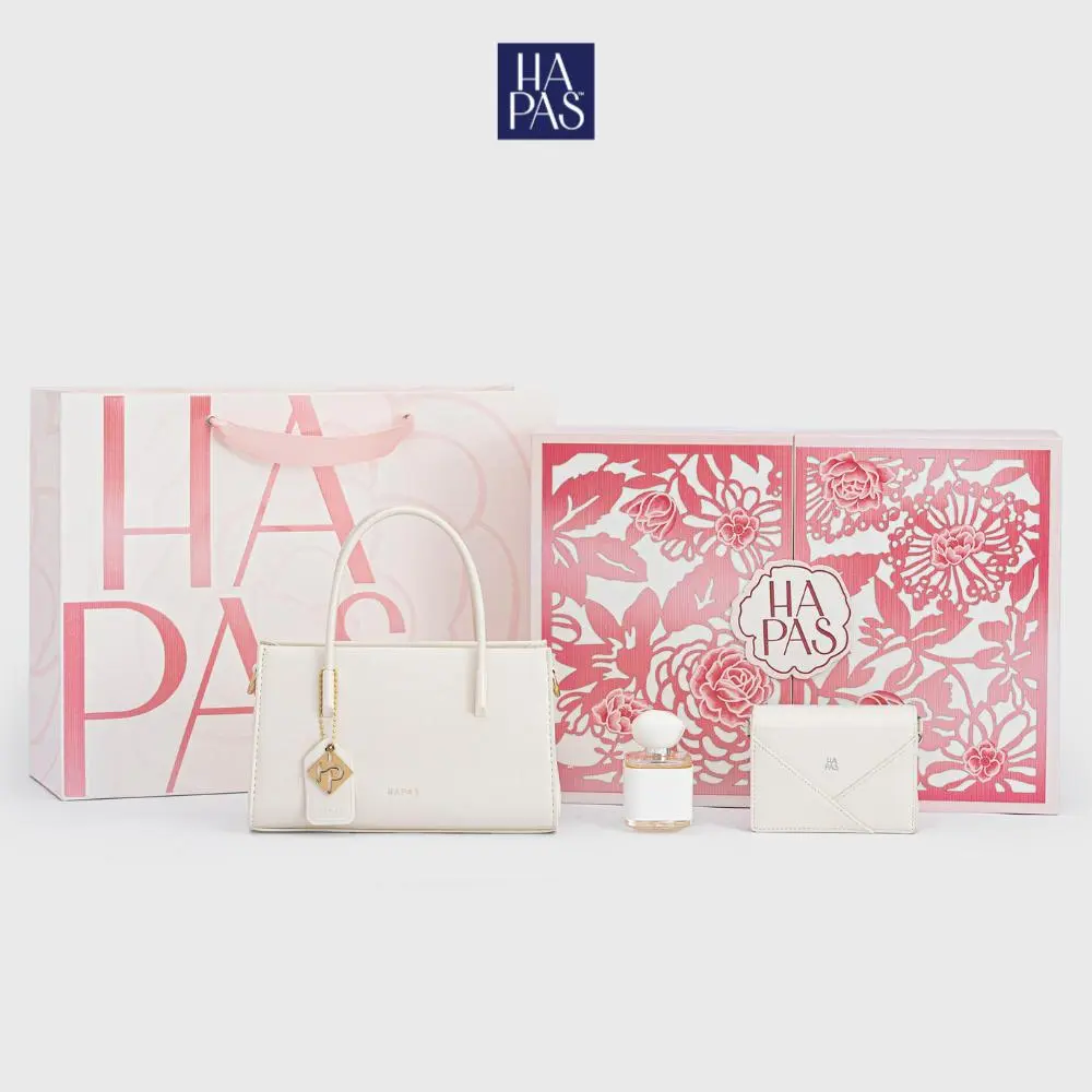 Coffret cadeau « Thân Thương » coloré 2026 HAPAS avec sac à main raffiné pour un être cher – TXT2511130