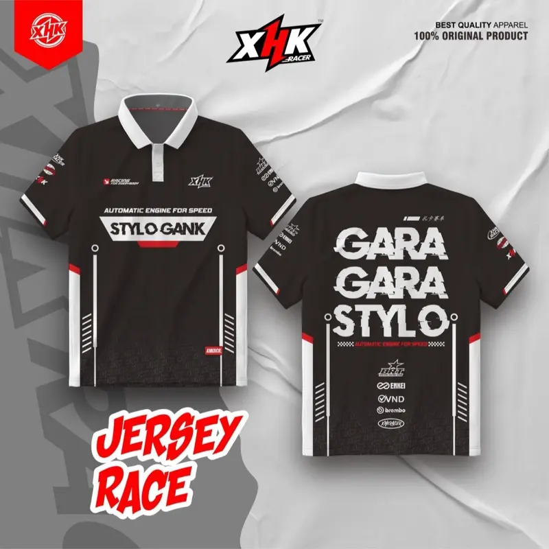 024 - Jersey GARA GARA STYLO Original XHK RACER High Premium Quality FREE STICKER