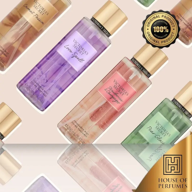 Victoria's Secret Body Mist 250ml, 10 Varian | By House Of Perfumes | Velvet Petals, Rush, Bare Vanilla