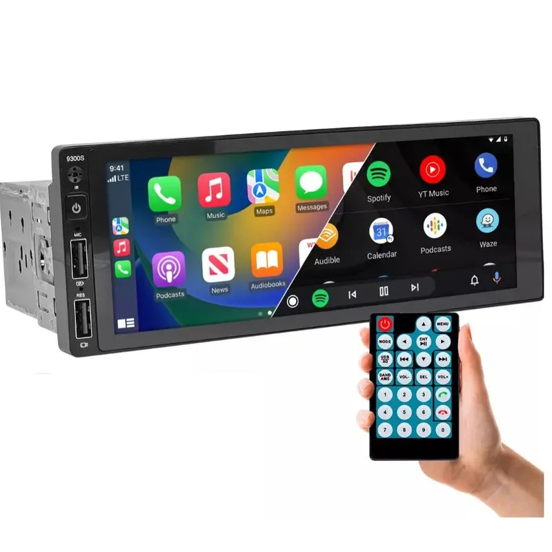 Mp6 1 Din 9300s 4 Polegadas Android Carplay