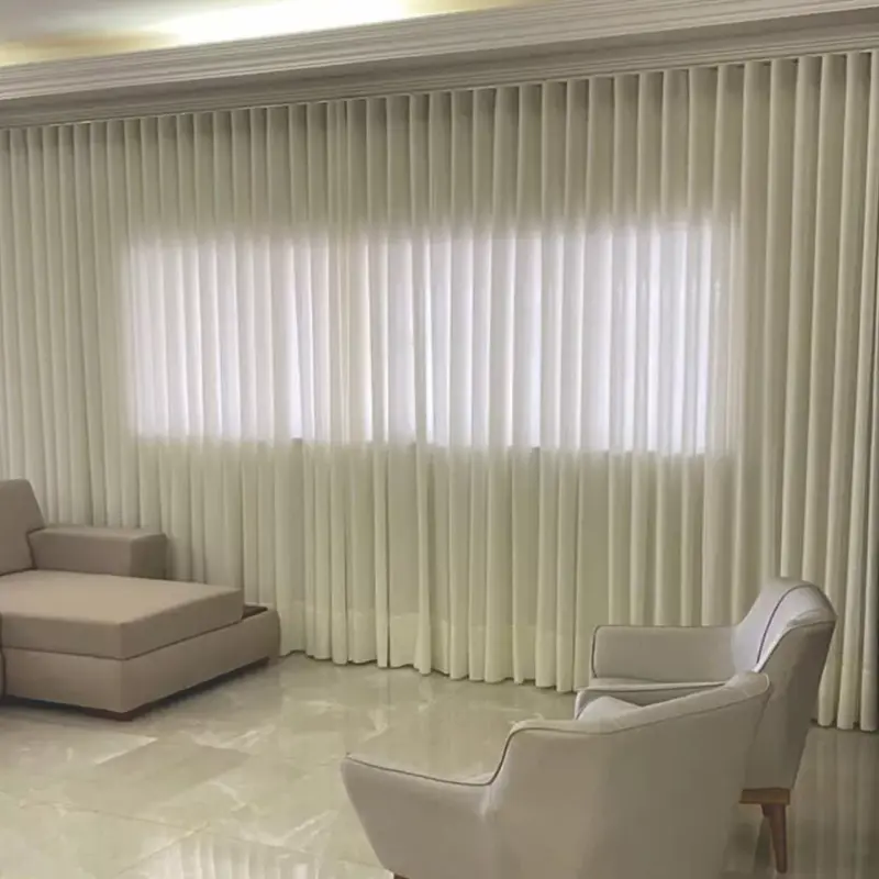 Large-Room Curtain, 6m x 2.80 Linen Gauze for Swiss Curtain Track